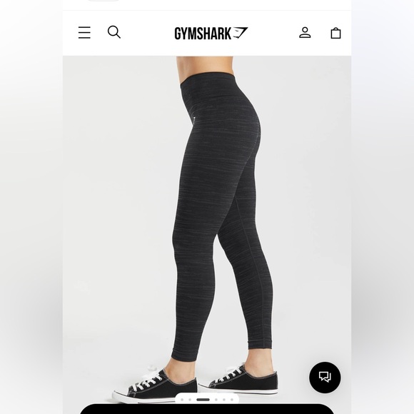 Gymshark Adapt Marl Seamless leggings-Black Marl - Picture 3 of 7